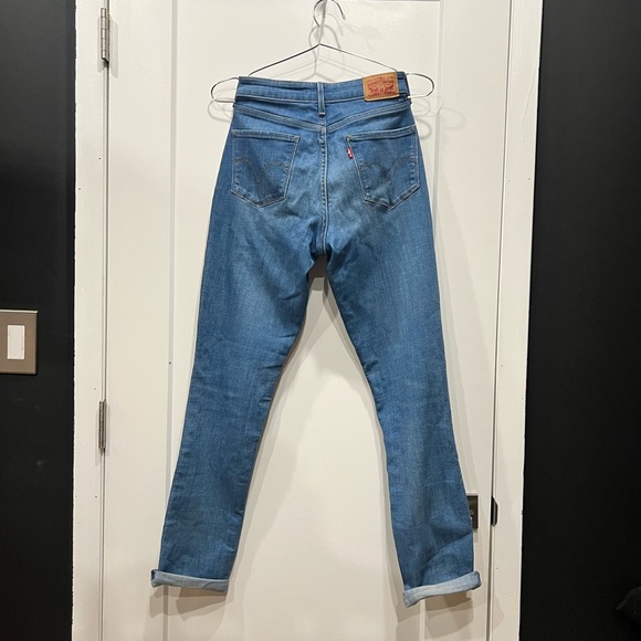 Levi’s Mid Rise Skinny Floral Embroidered Denim Jeans Woman's Size 28 - Picture 5 of 8